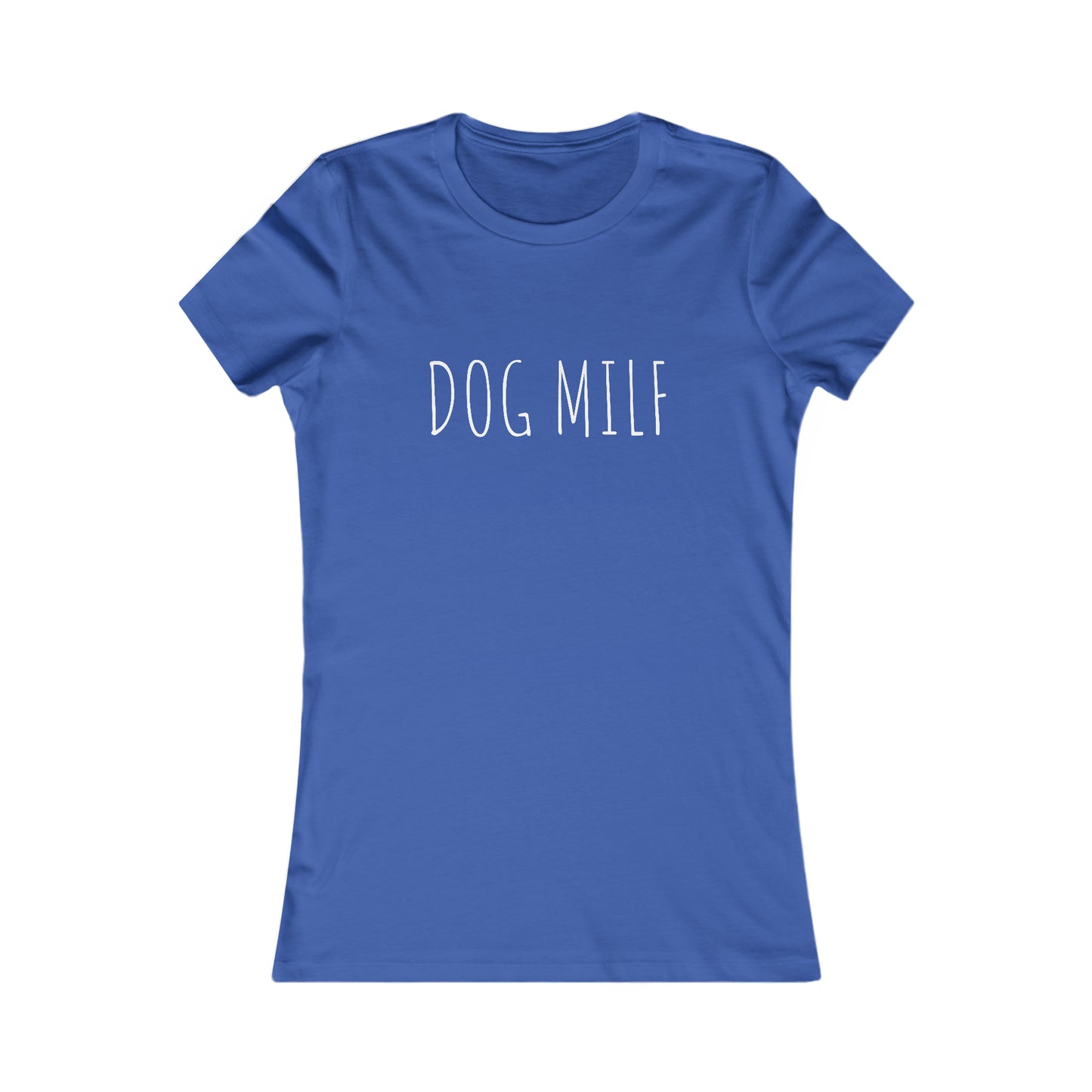 Women's DOG MILF Fitted Tee