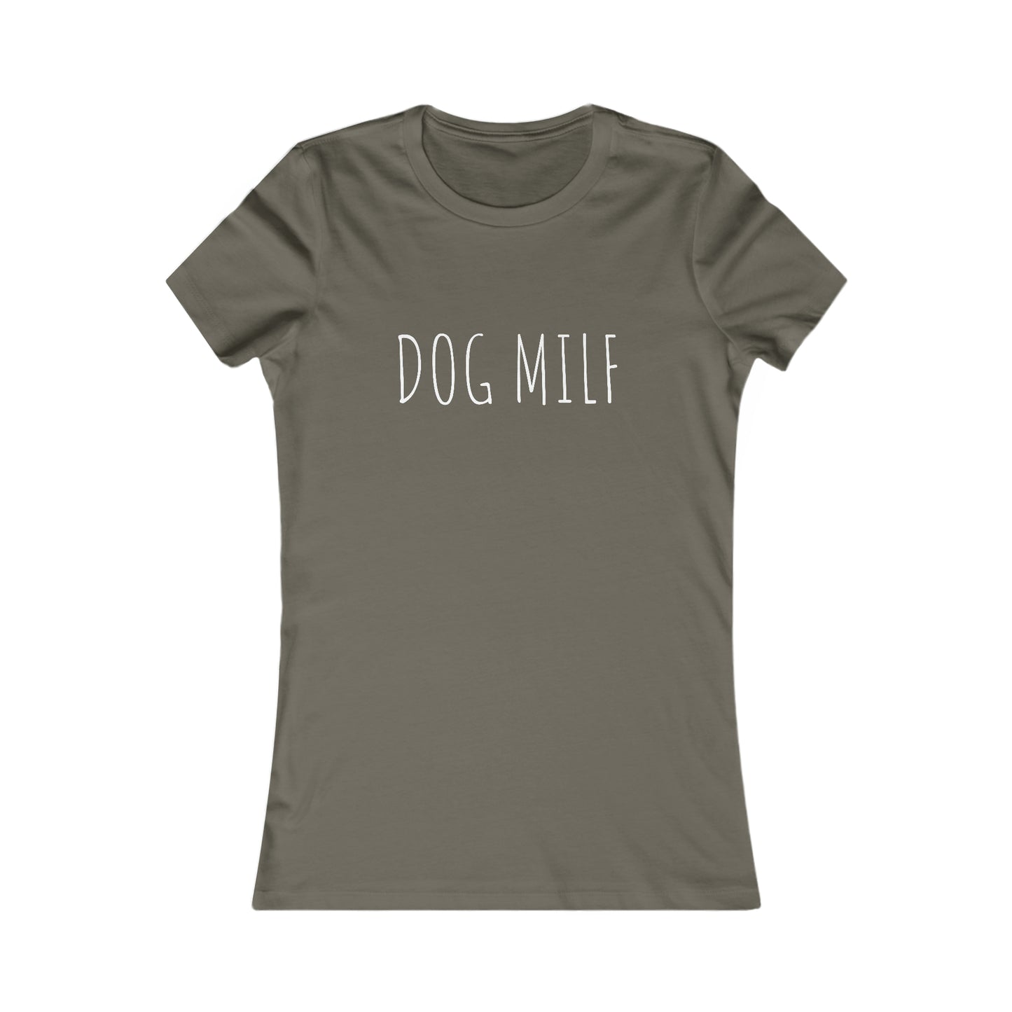 Women's DOG MILF Fitted Tee