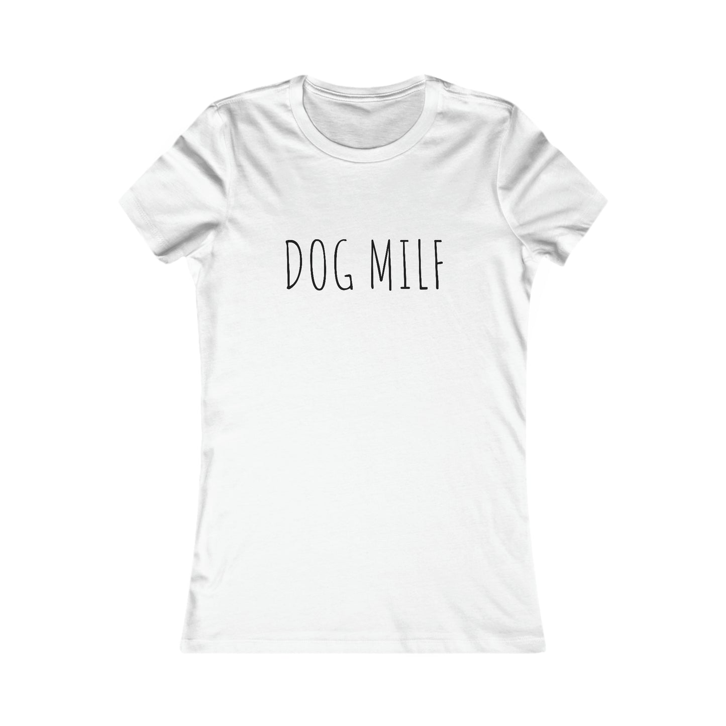 Women's DOG MILF Fitted Tee