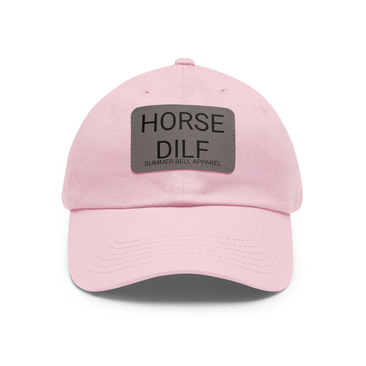 HORSE DILF Hat with Leather Patch