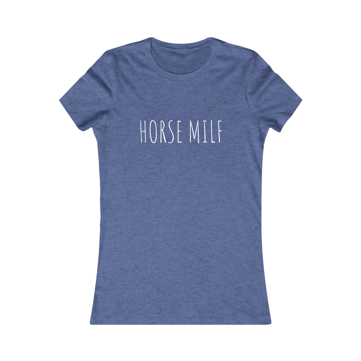 Women's HORSE MILF Fitted Tee