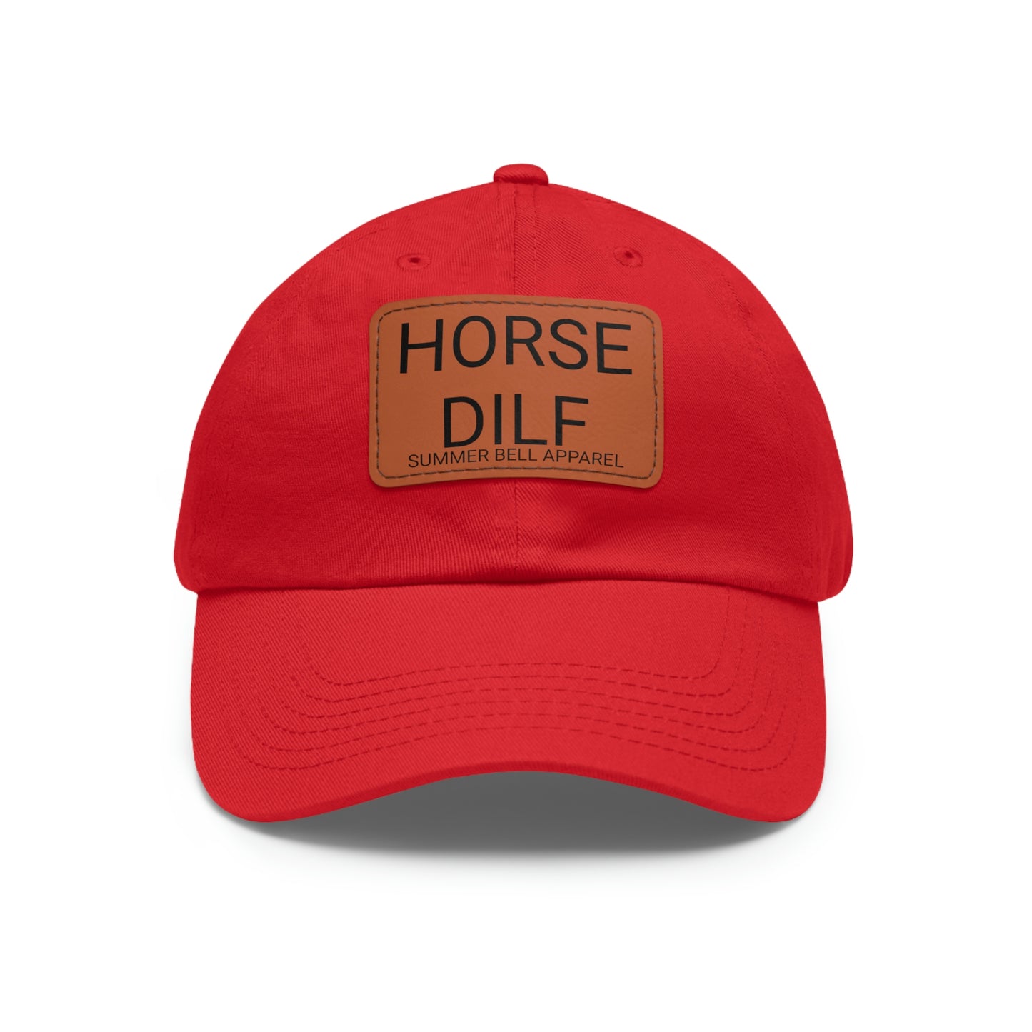 HORSE DILF Hat with Leather Patch