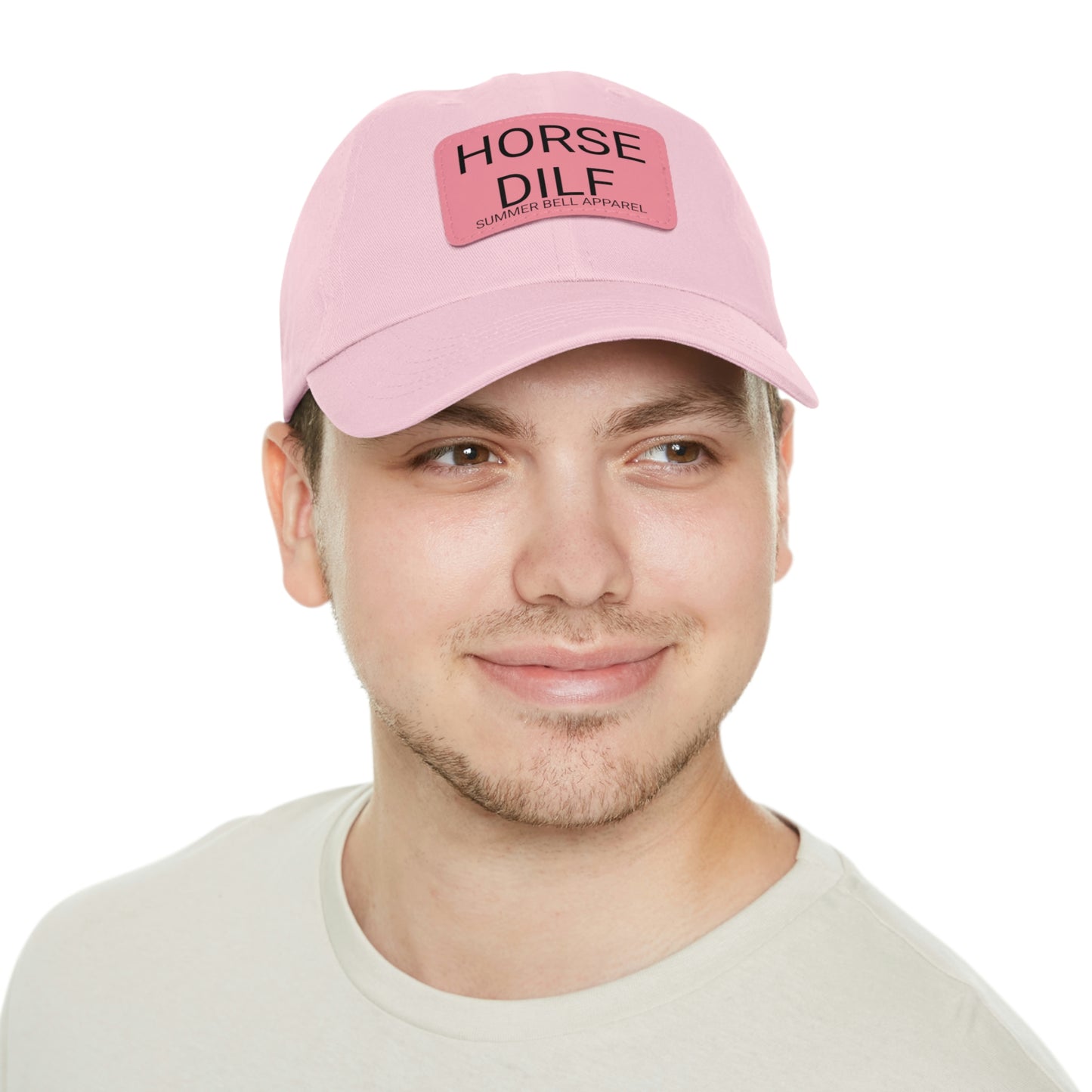 HORSE DILF Hat with Leather Patch