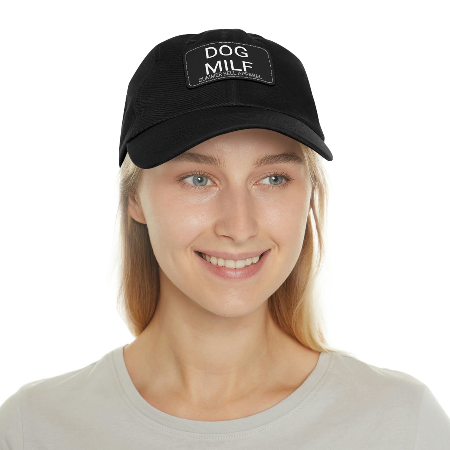 DOG MILF Hat with Leather Patch