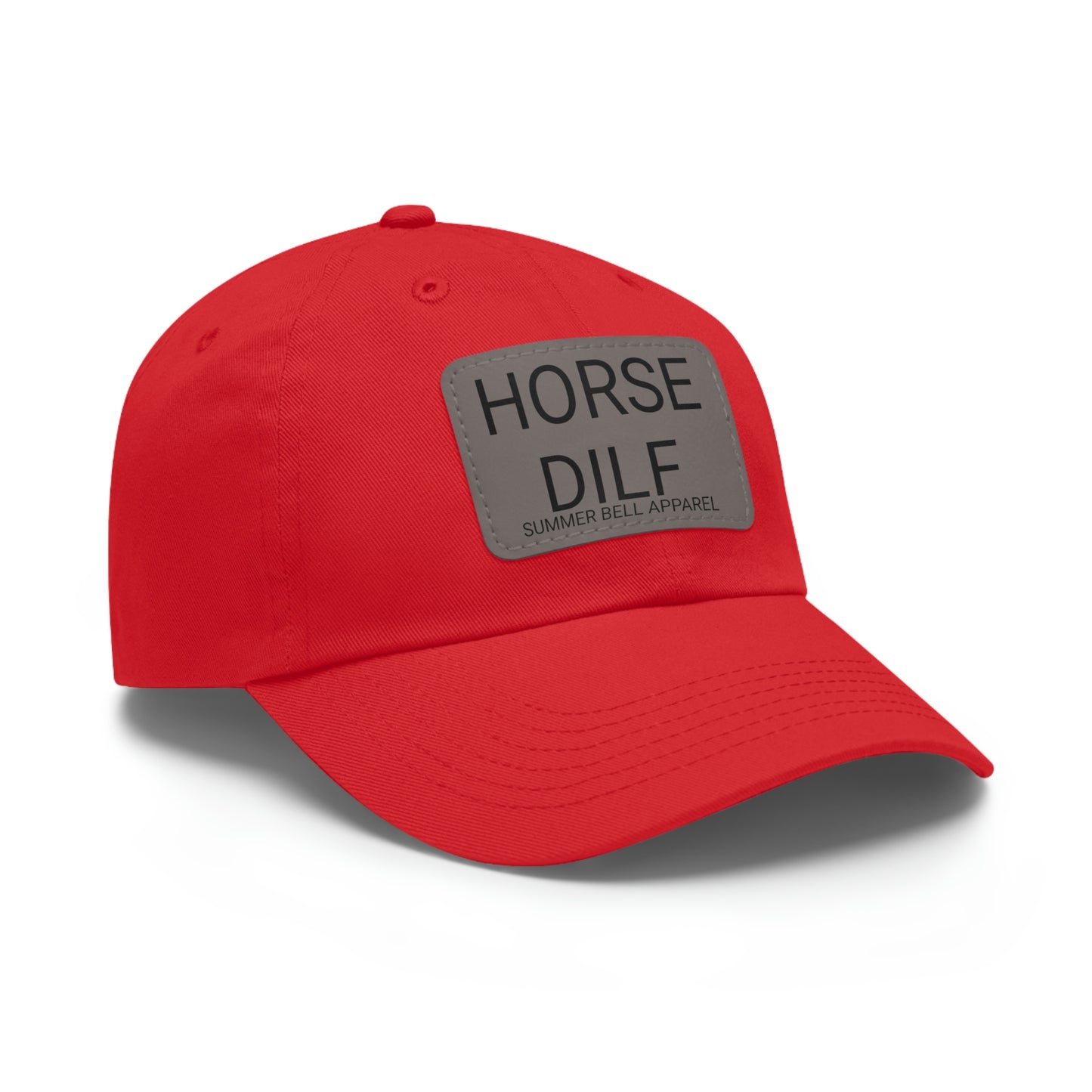 HORSE DILF Hat with Leather Patch