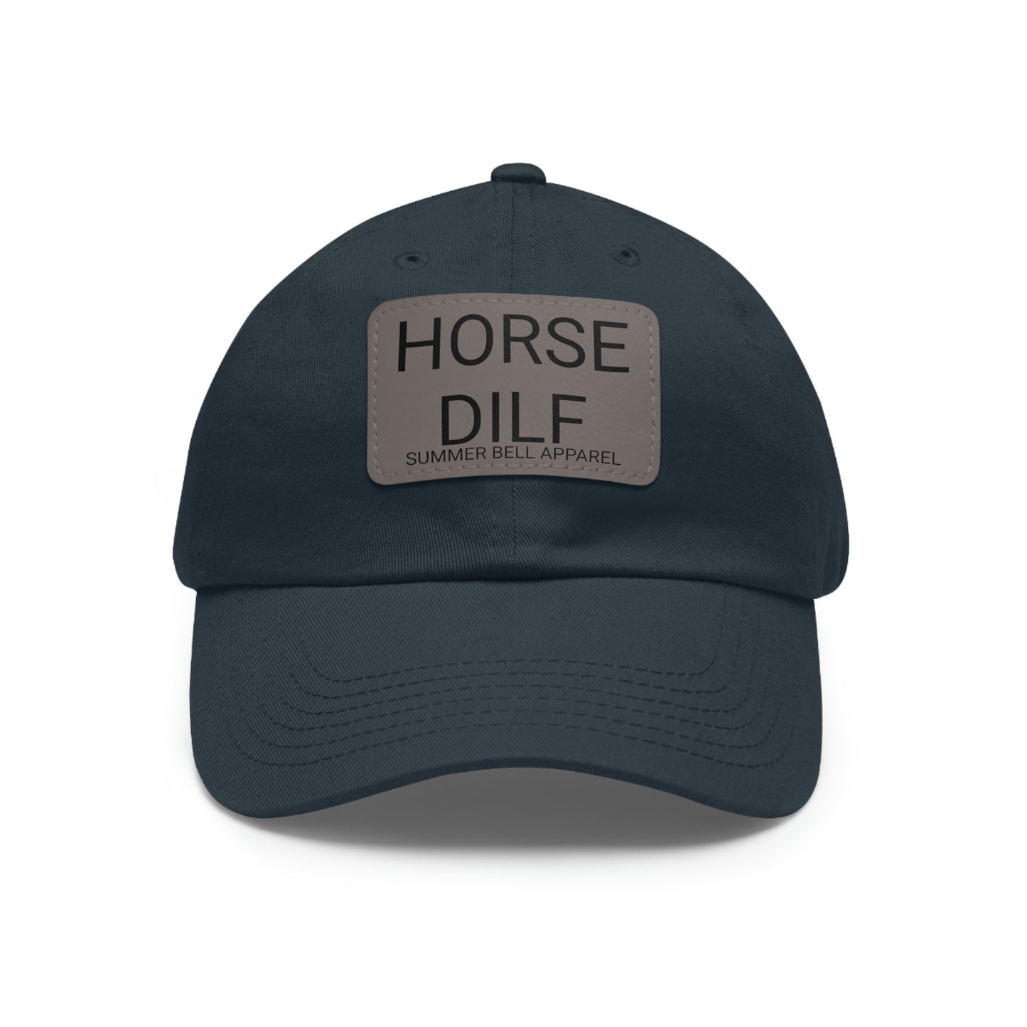 HORSE DILF Hat with Leather Patch