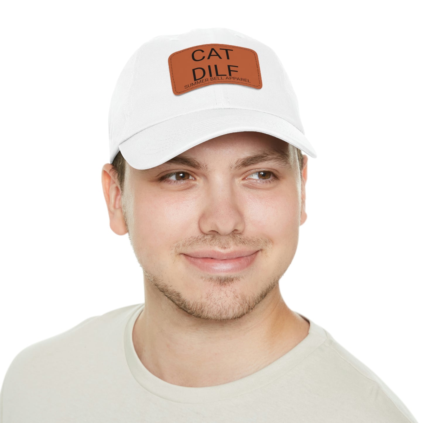 CAT DILF Hat with Leather Patch