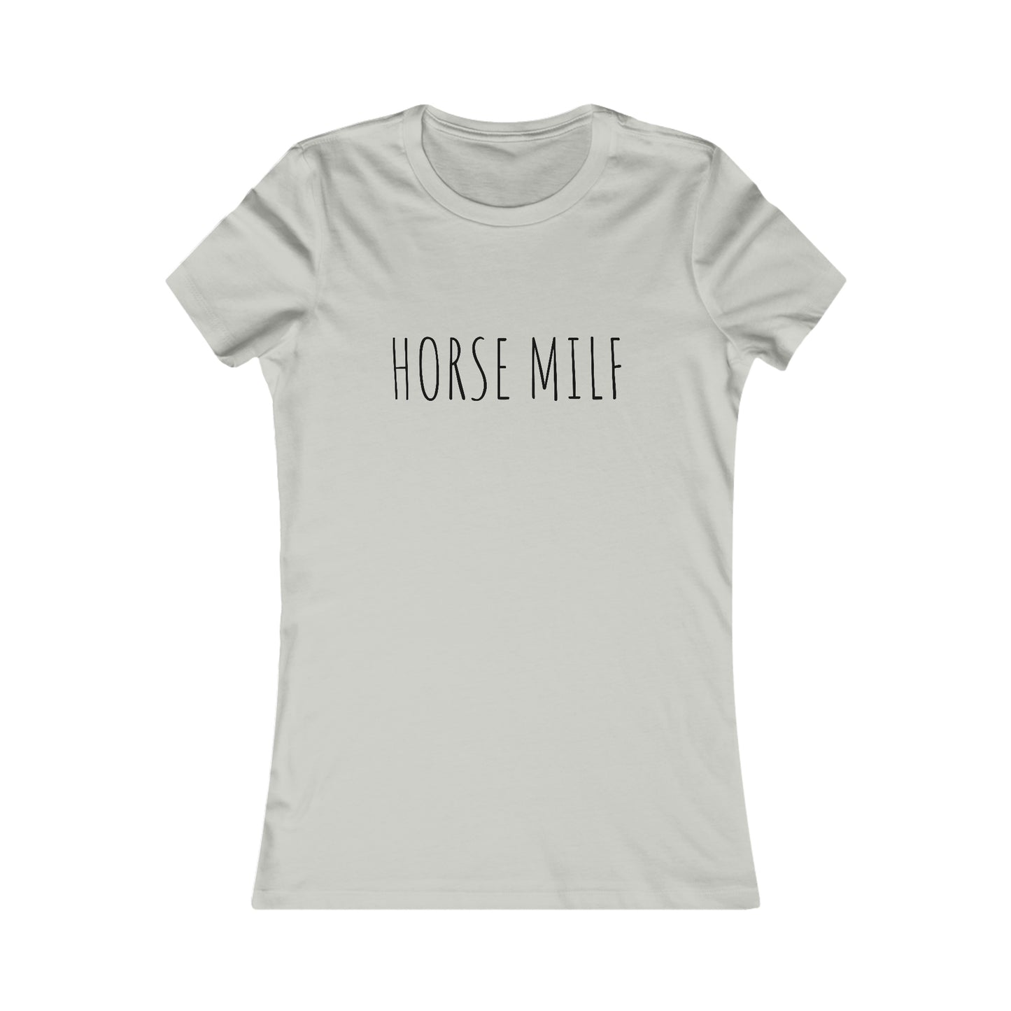 Women's HORSE MILF Fitted Tee