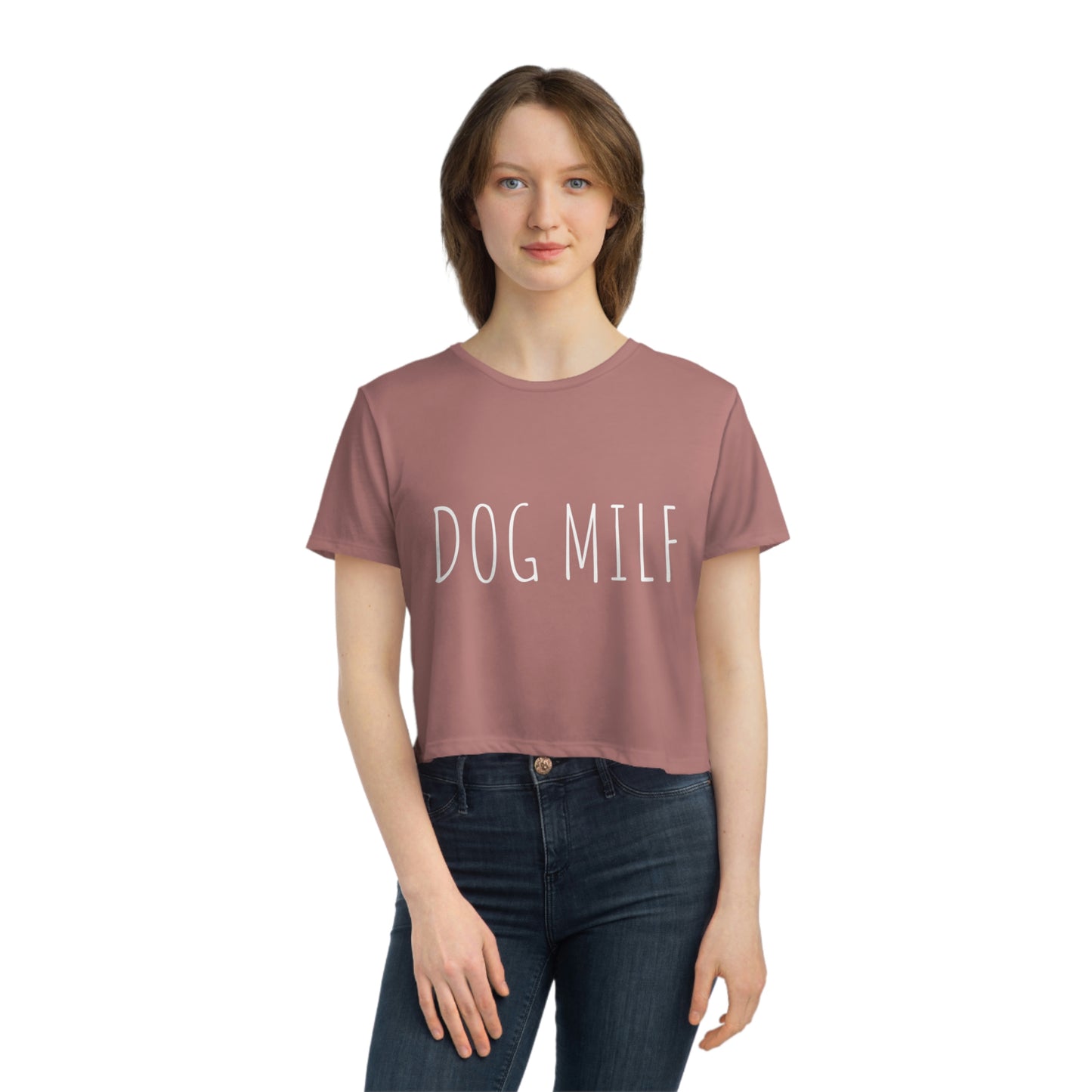 Women's DOG MILF Cropped Tee