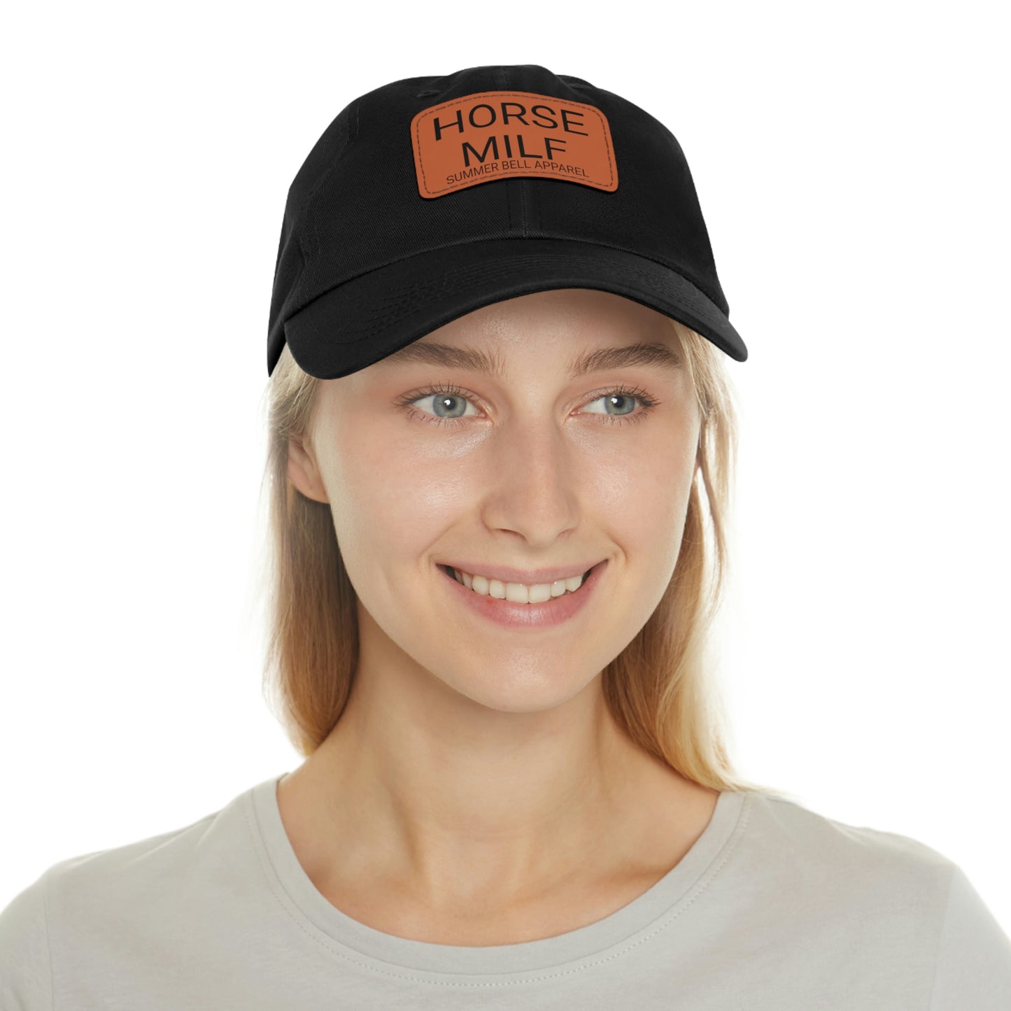 HORSE MILF Hat with Leather Patch