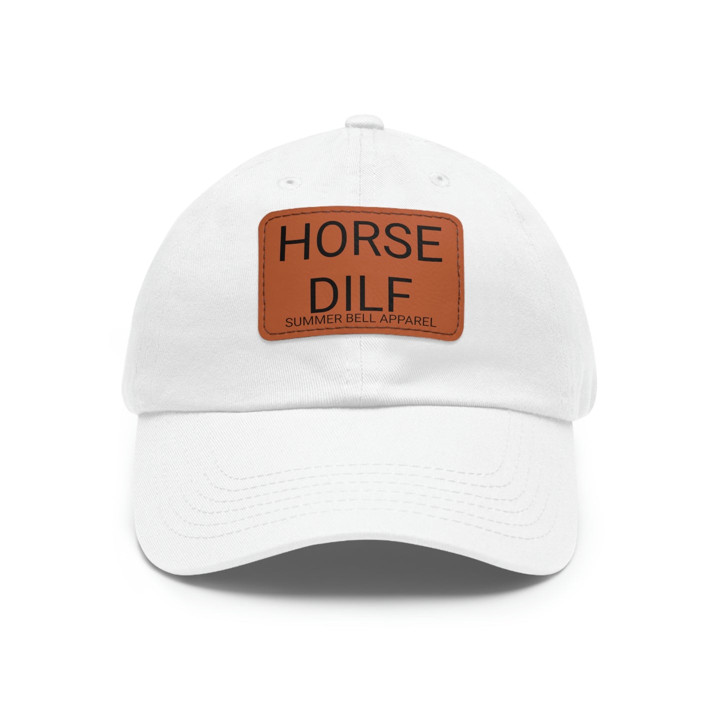 HORSE DILF Hat with Leather Patch