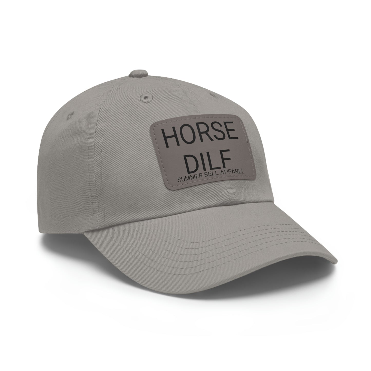 HORSE DILF Hat with Leather Patch