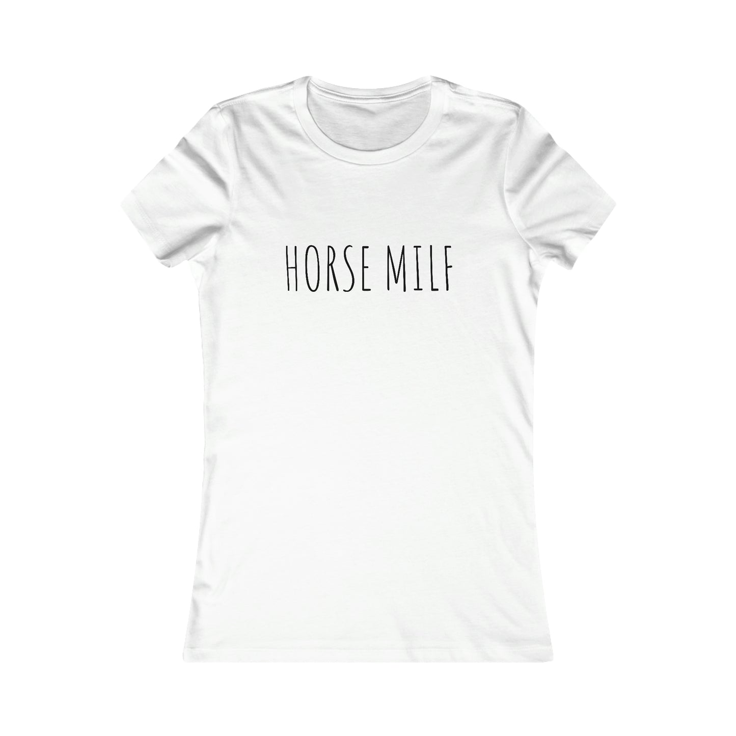 Women's HORSE MILF Fitted Tee