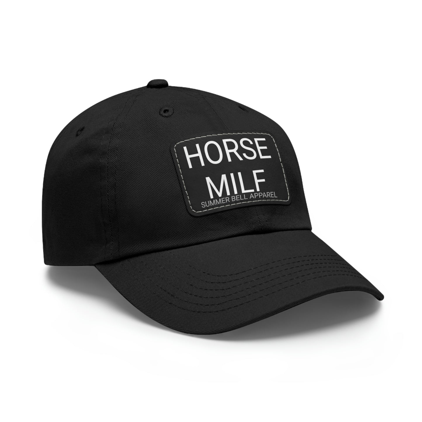 HORSE MILF Hat with Leather Patch