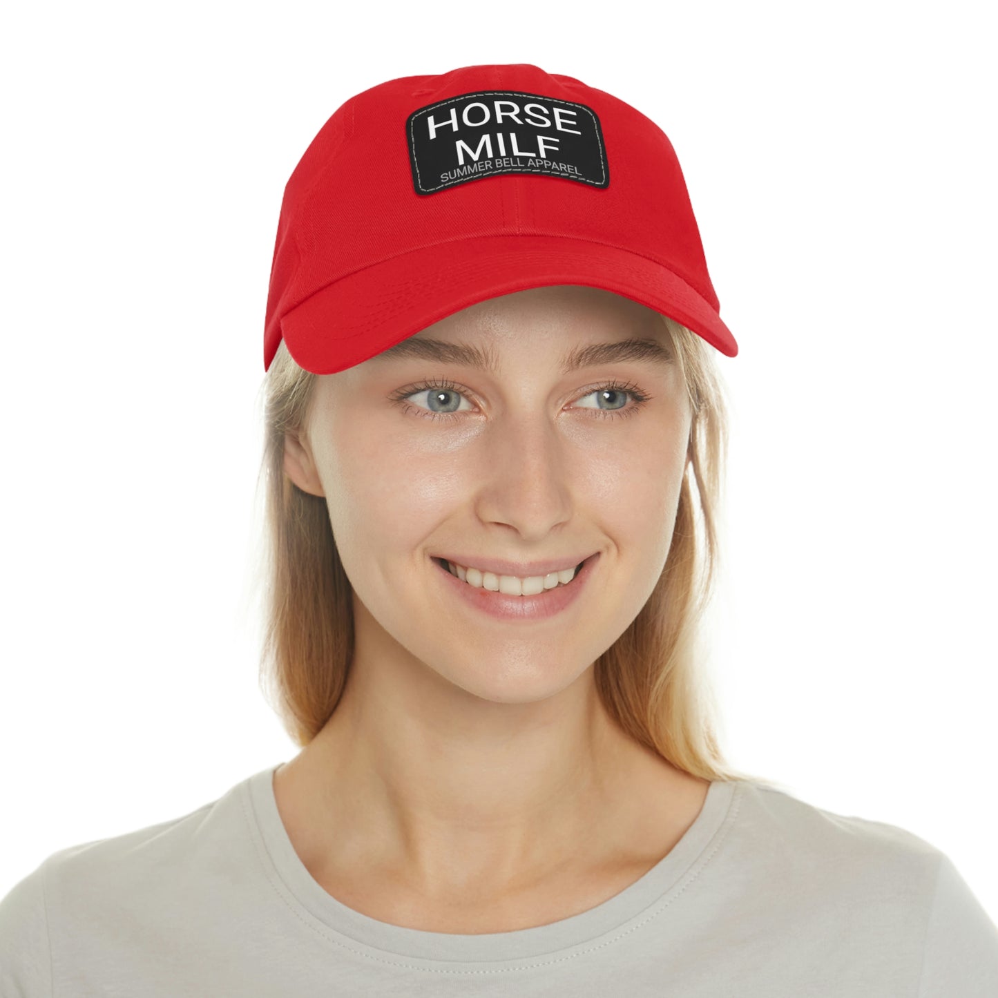 HORSE MILF Hat with Leather Patch