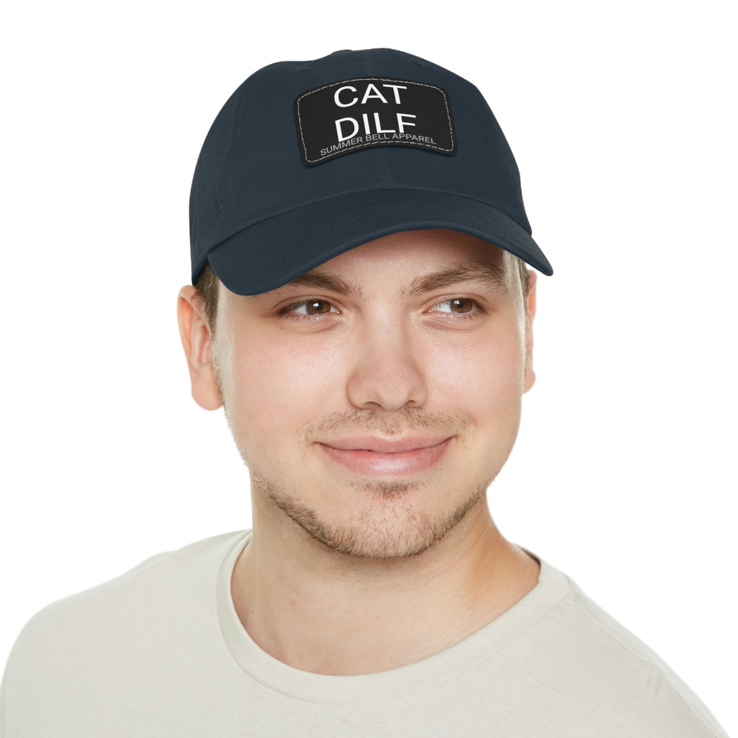 CAT DILF Hat with Leather Patch