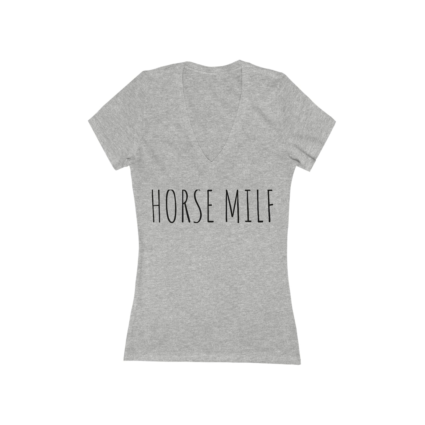 Horse MILF Deep V-Neck Tee