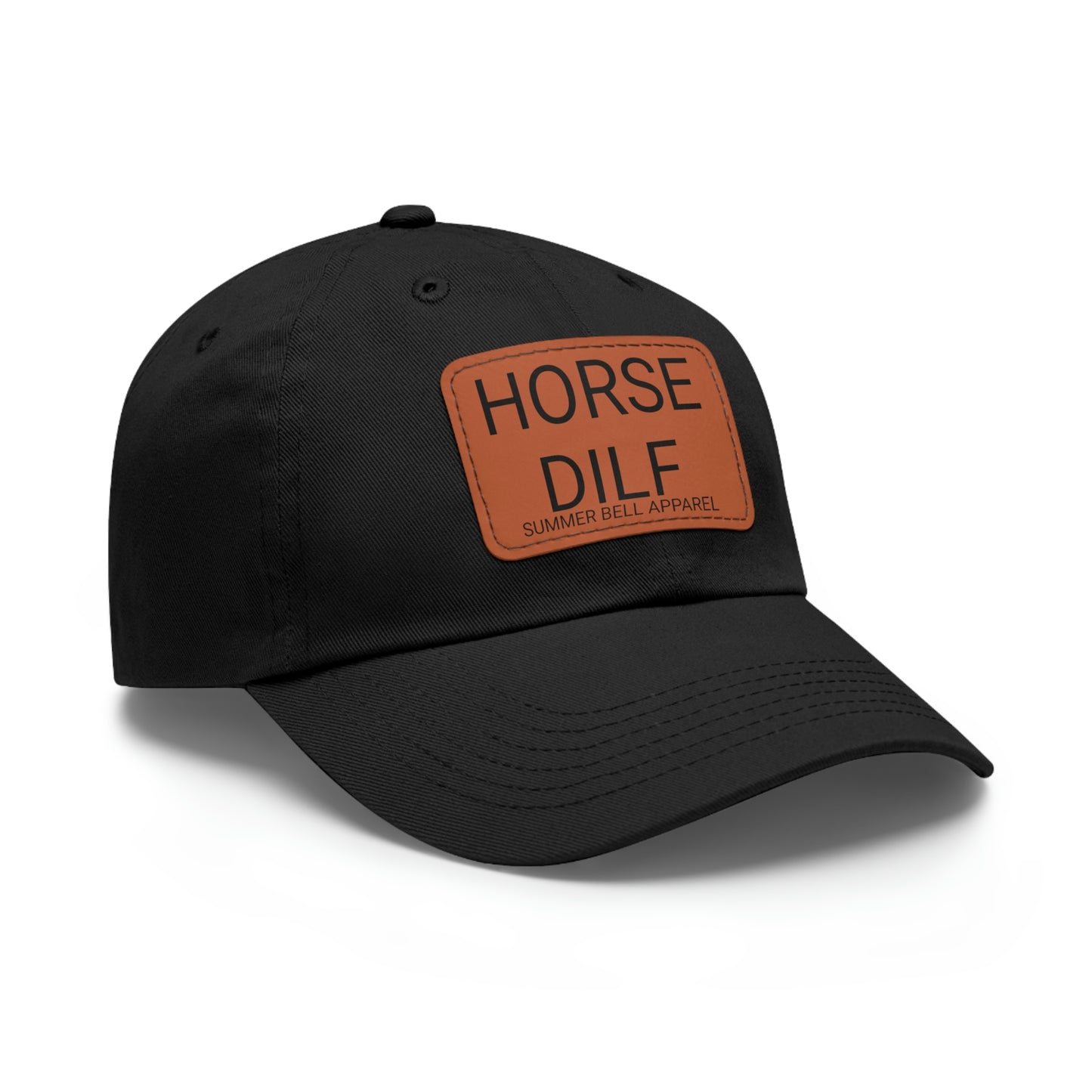 HORSE DILF Hat with Leather Patch