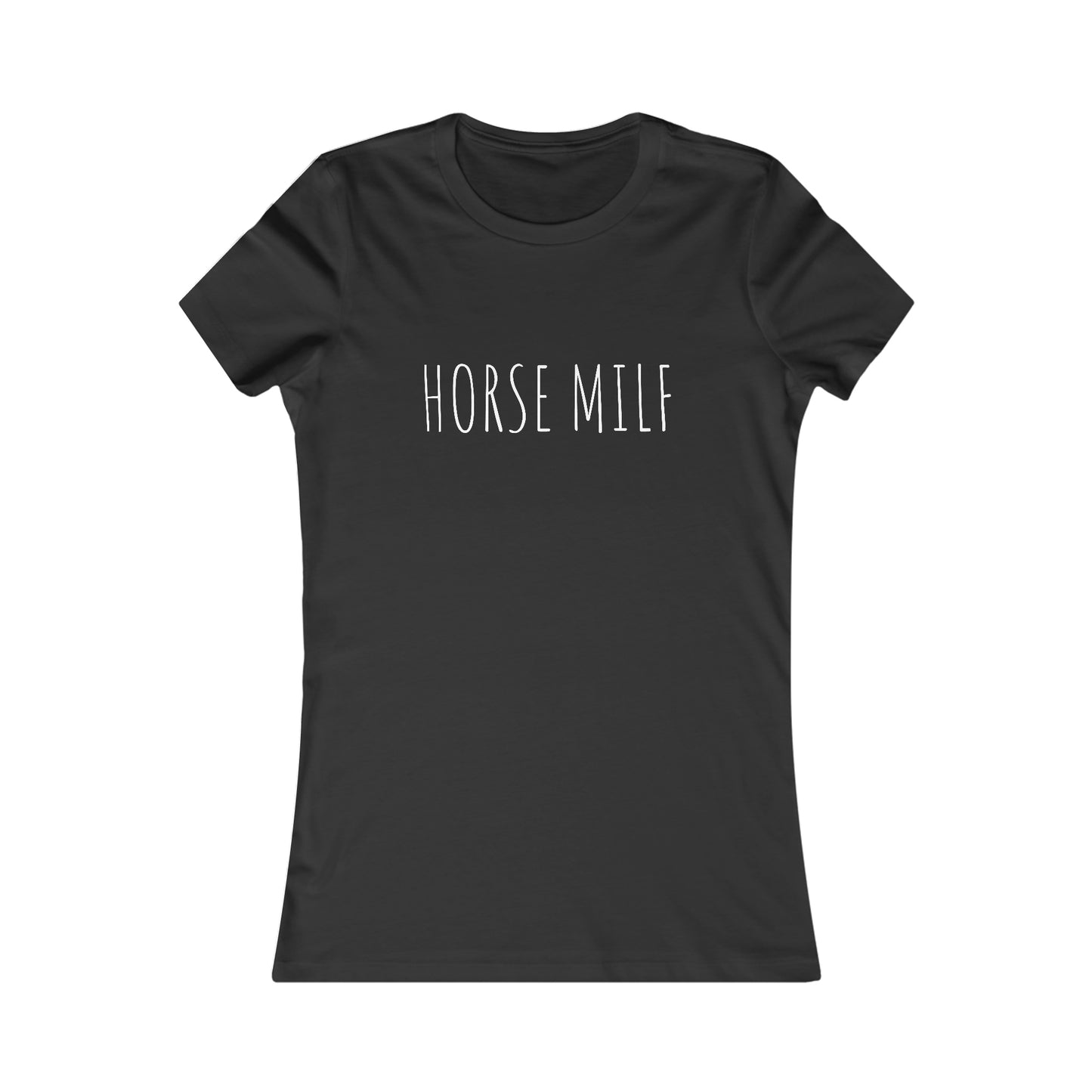 Women's HORSE MILF Fitted Tee