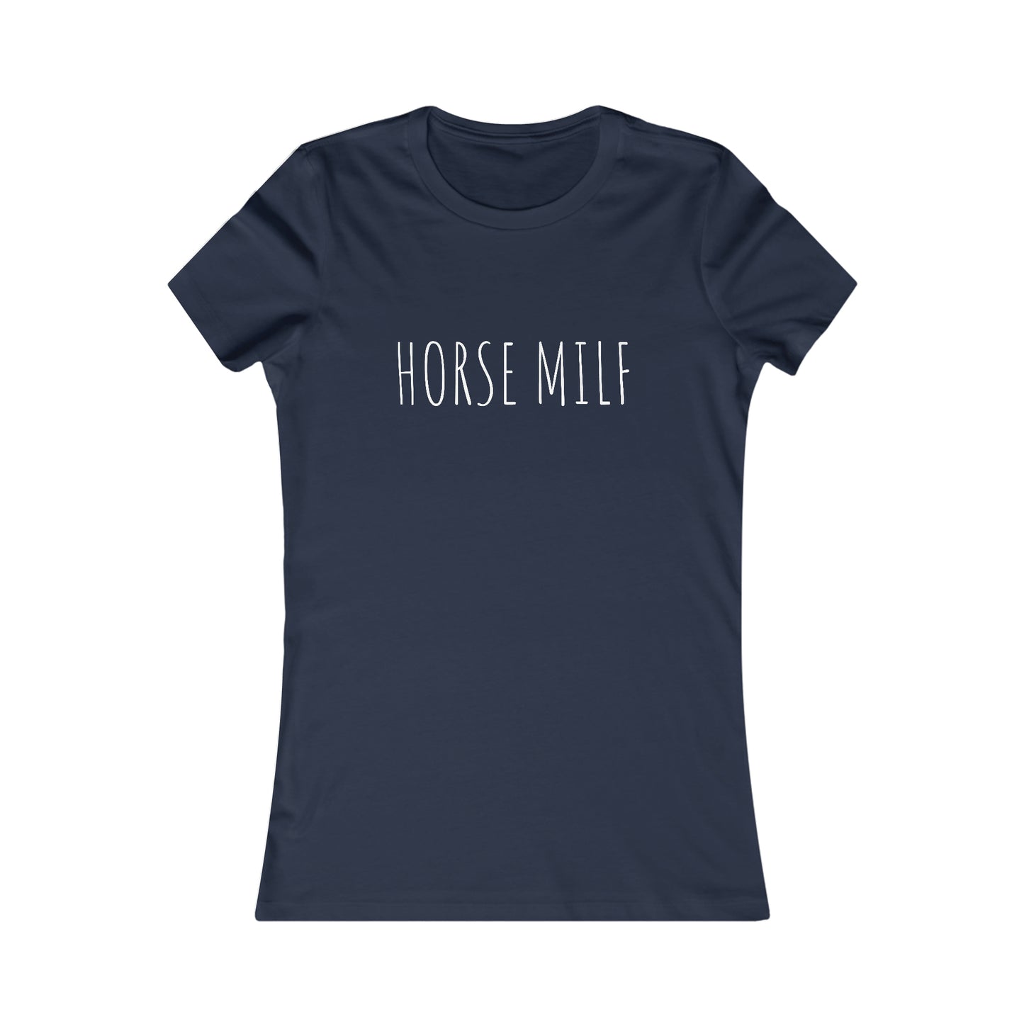 Women's HORSE MILF Fitted Tee