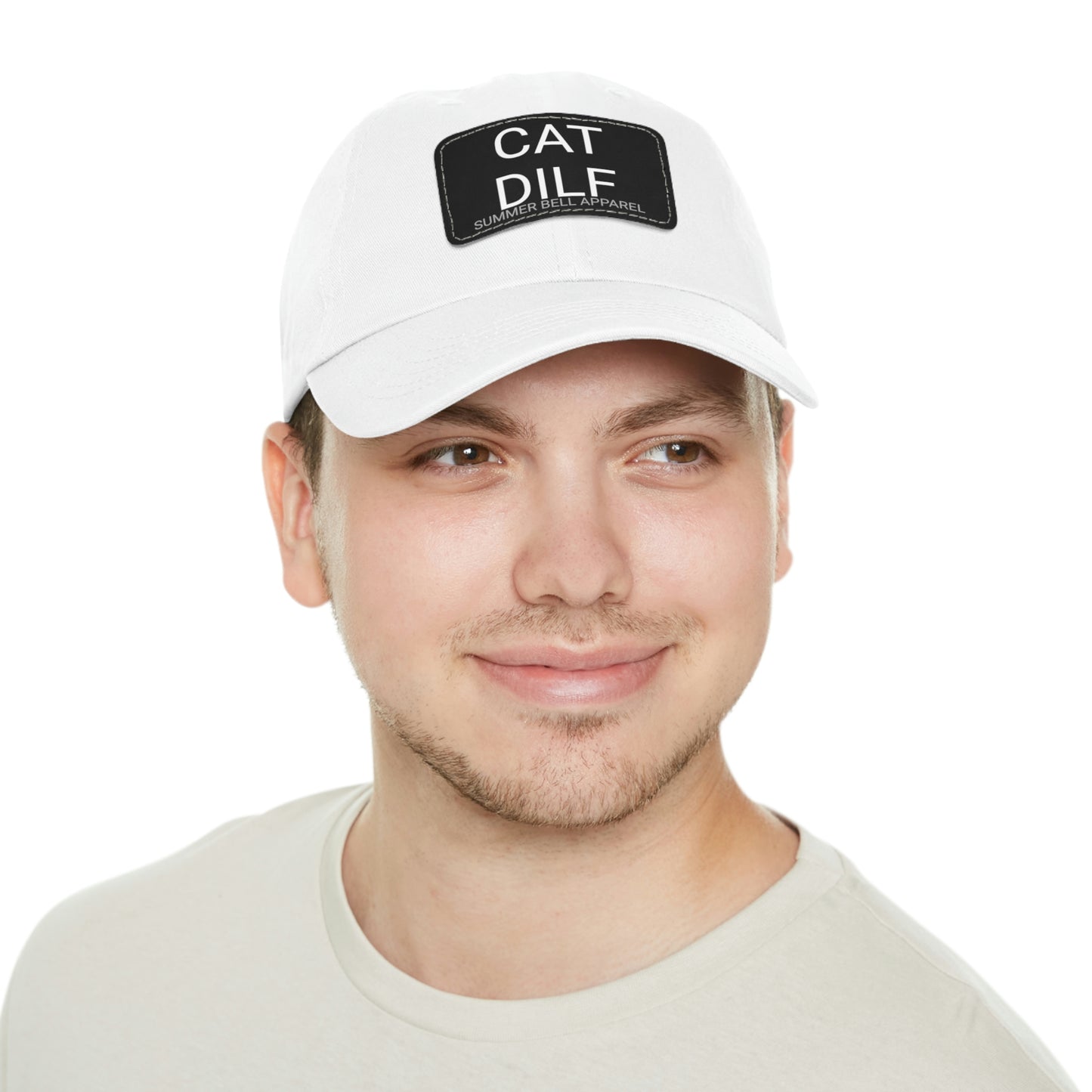 CAT DILF Hat with Leather Patch