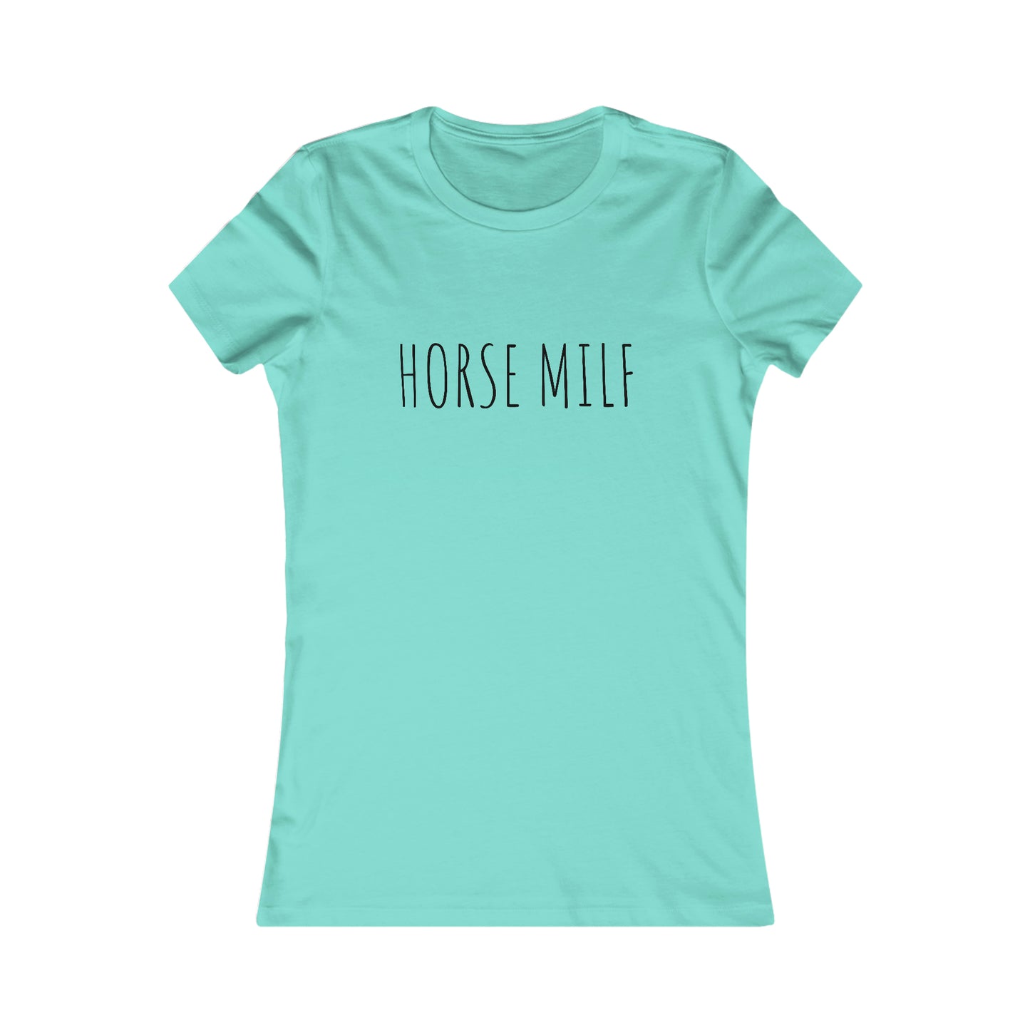 Women's HORSE MILF Fitted Tee