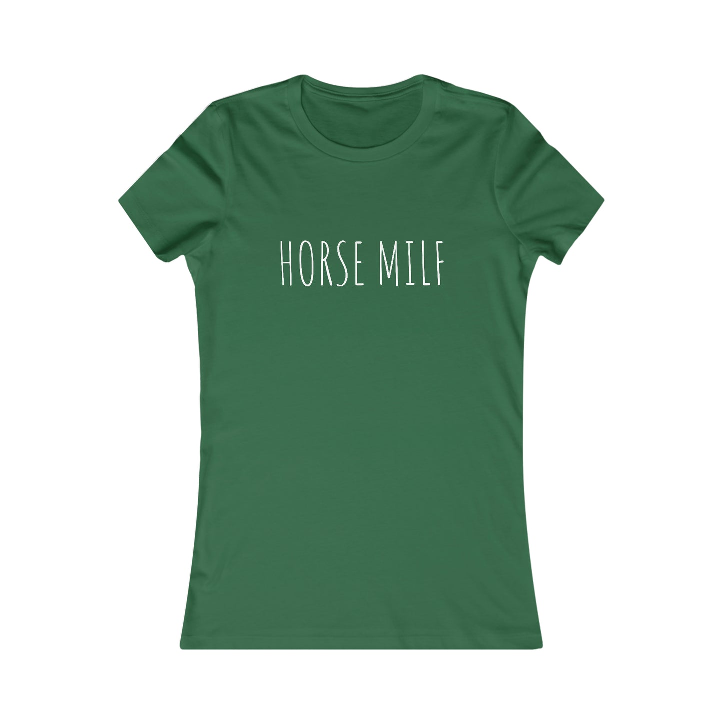 Women's HORSE MILF Fitted Tee