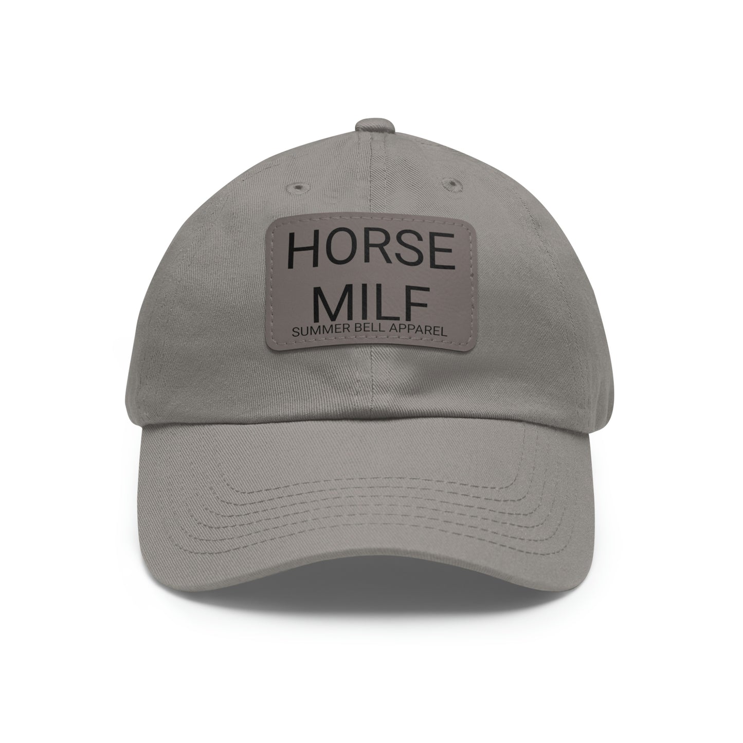 HORSE MILF Hat with Leather Patch