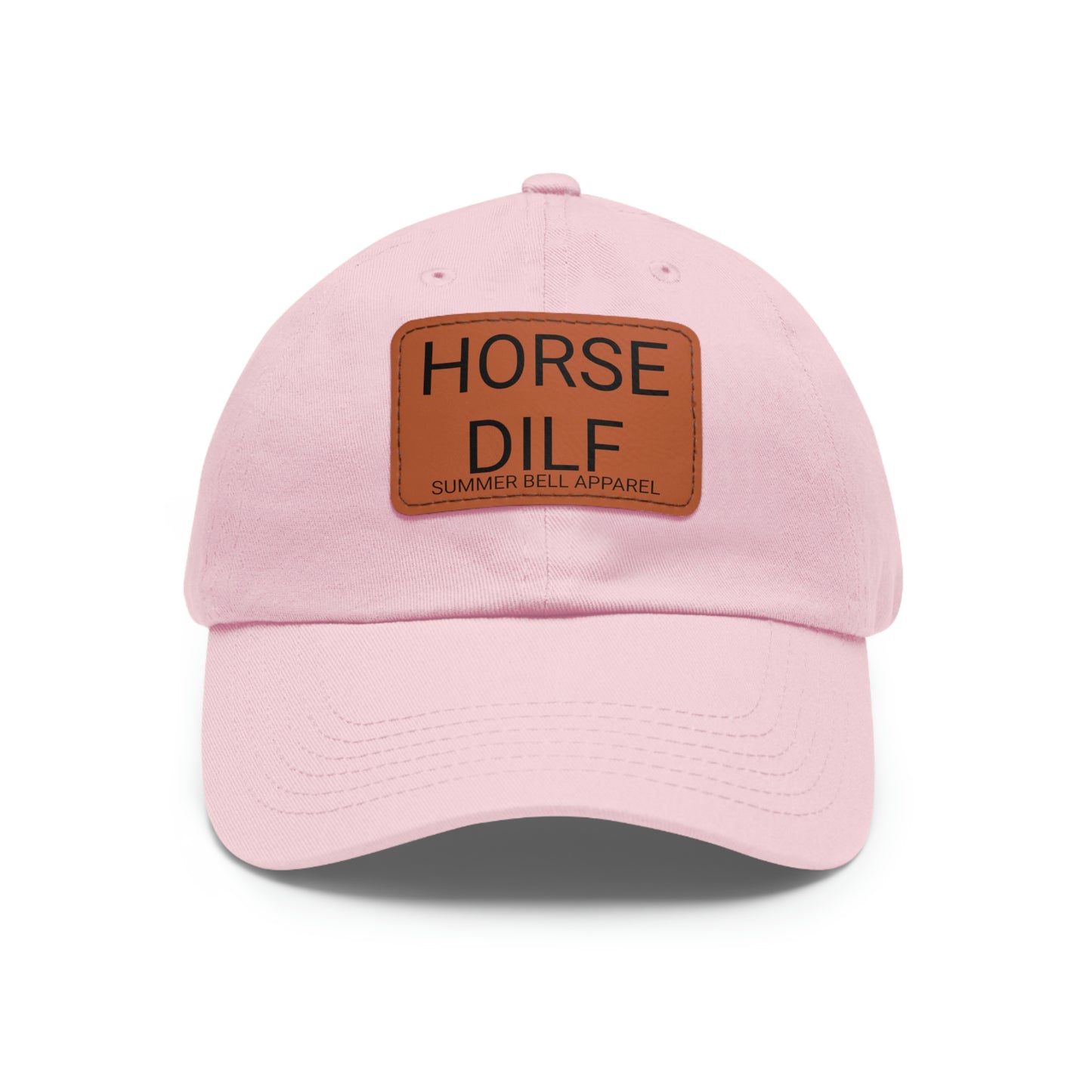 HORSE DILF Hat with Leather Patch