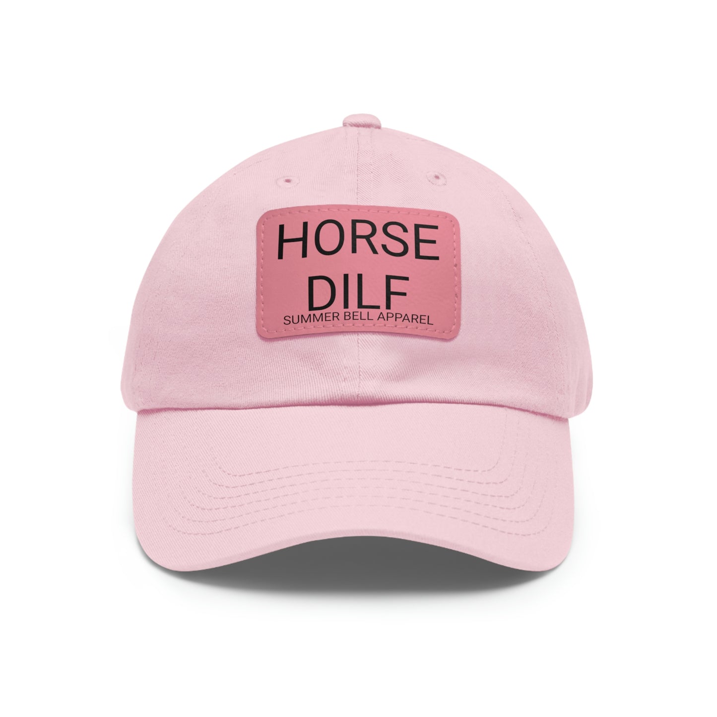 HORSE DILF Hat with Leather Patch