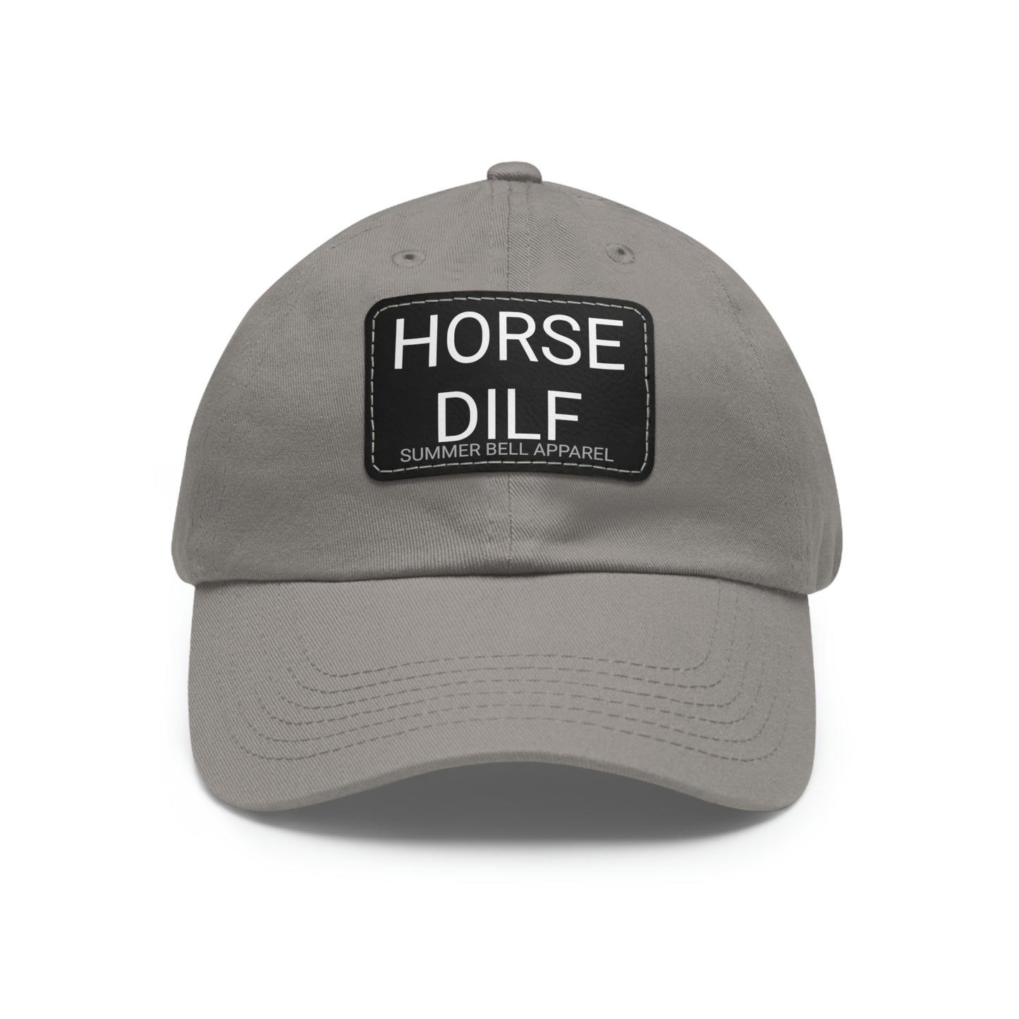 HORSE DILF Hat with Leather Patch