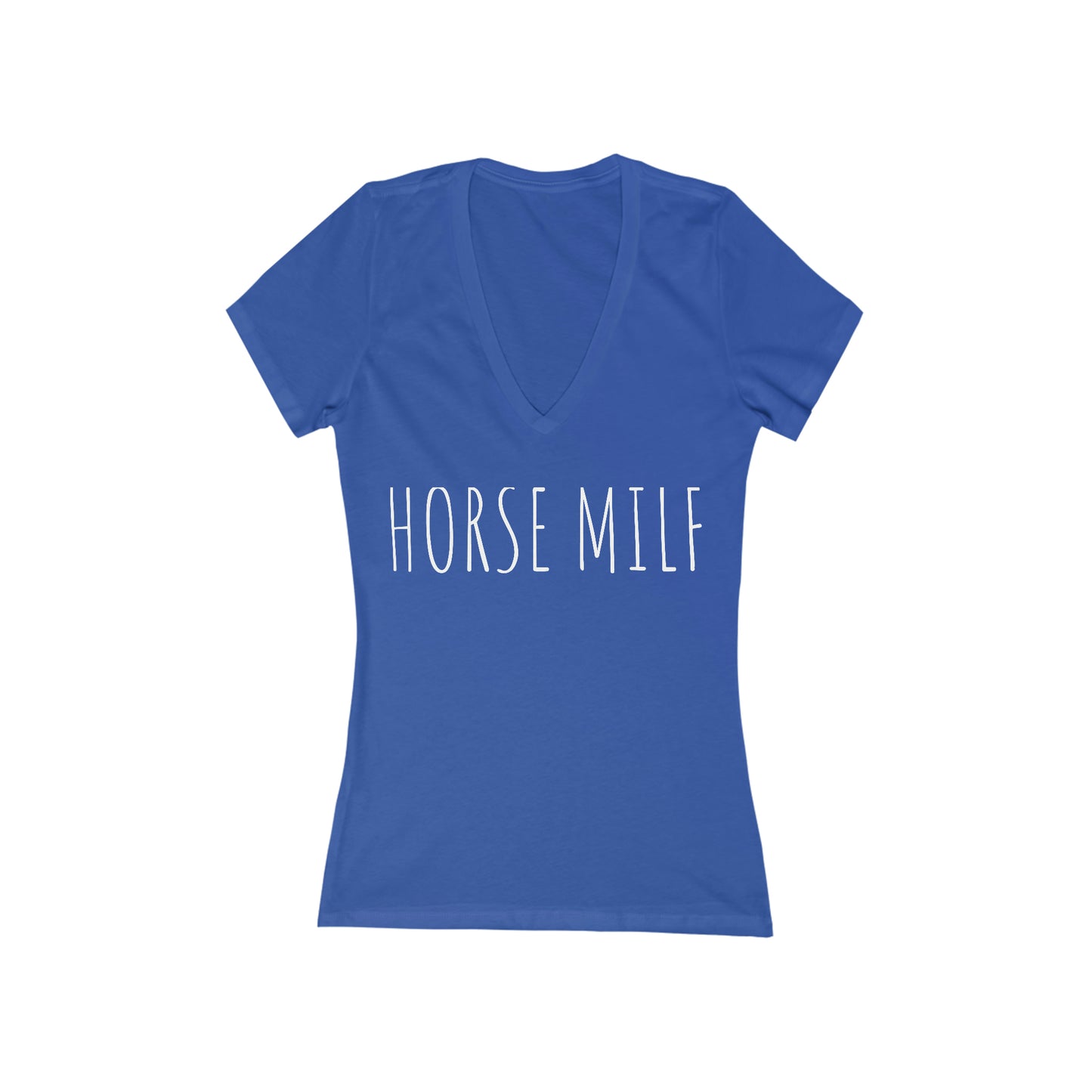 Horse MILF Deep V-Neck Tee