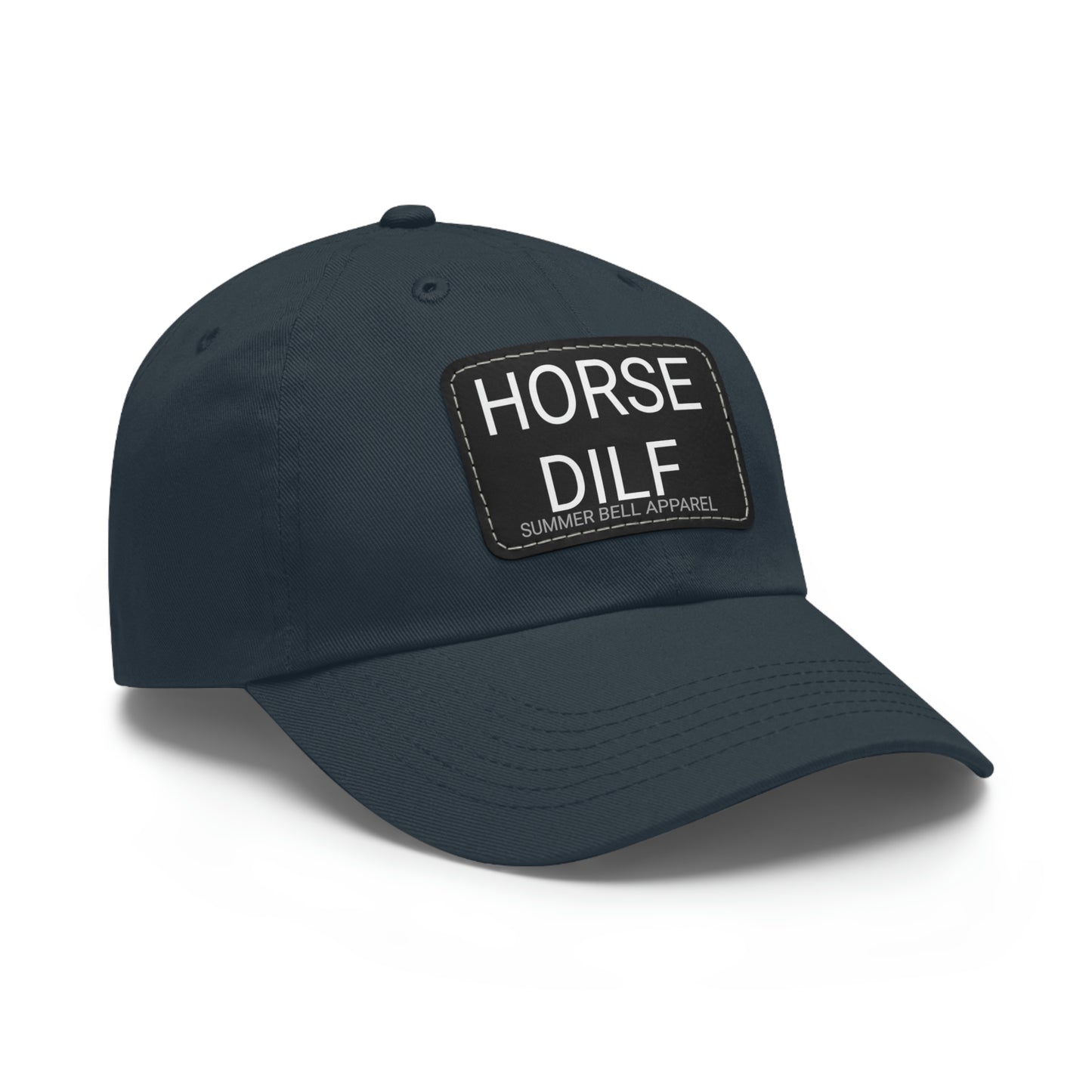 HORSE DILF Hat with Leather Patch