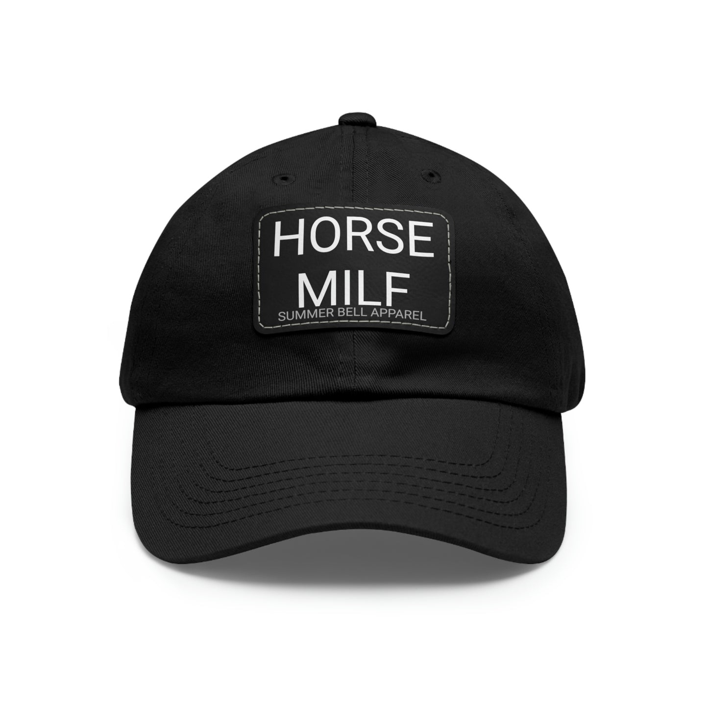 HORSE MILF Hat with Leather Patch