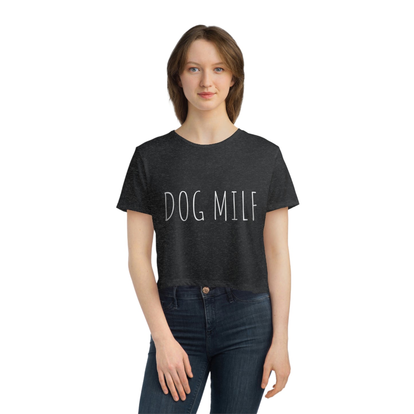 Women's DOG MILF Cropped Tee