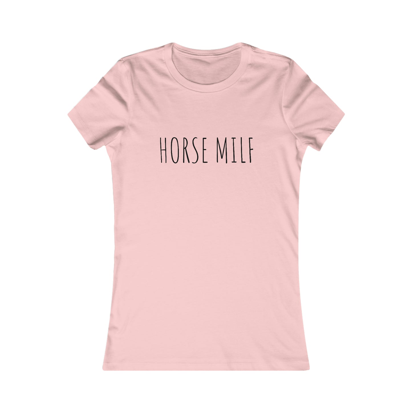 Women's HORSE MILF Fitted Tee