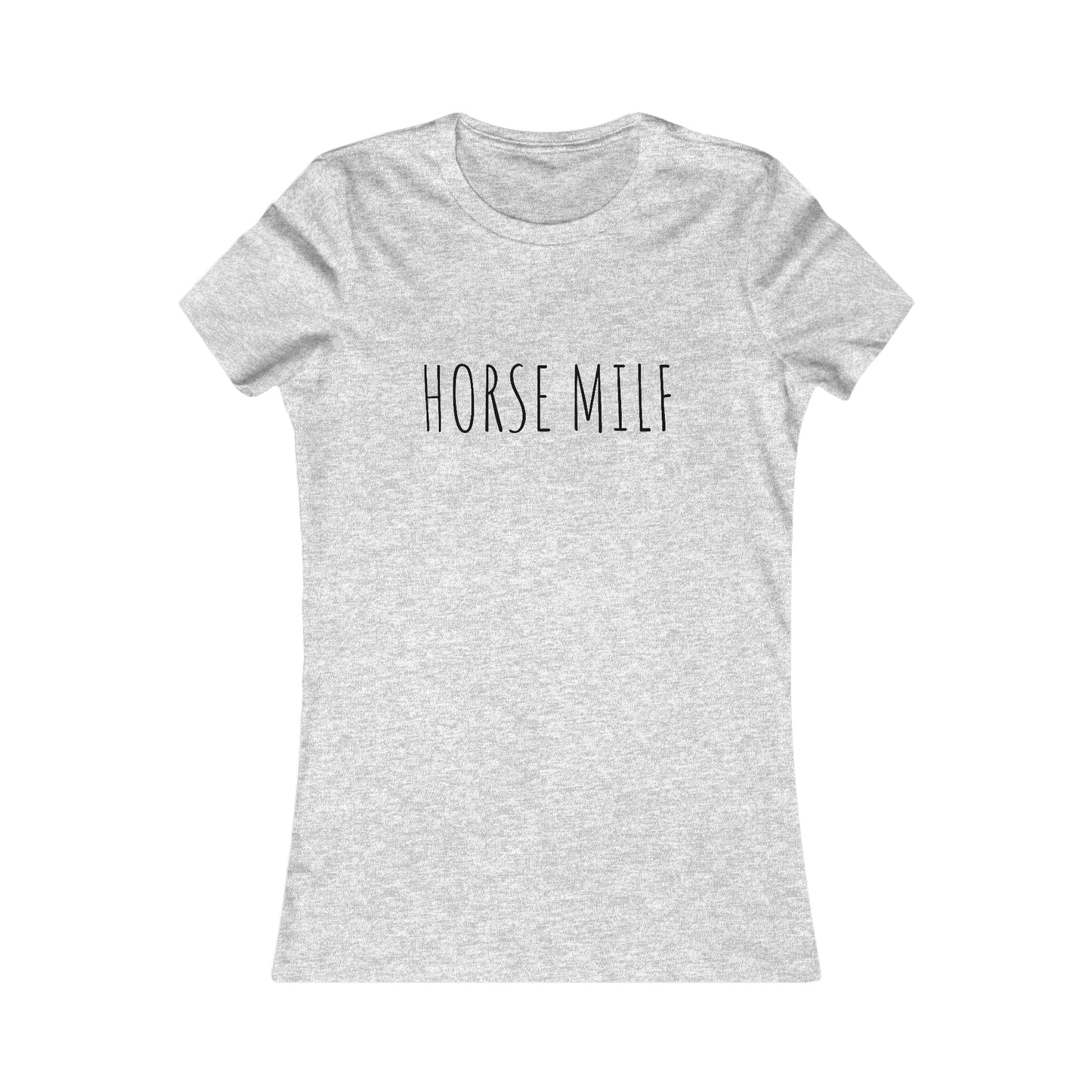 Women's HORSE MILF Fitted Tee