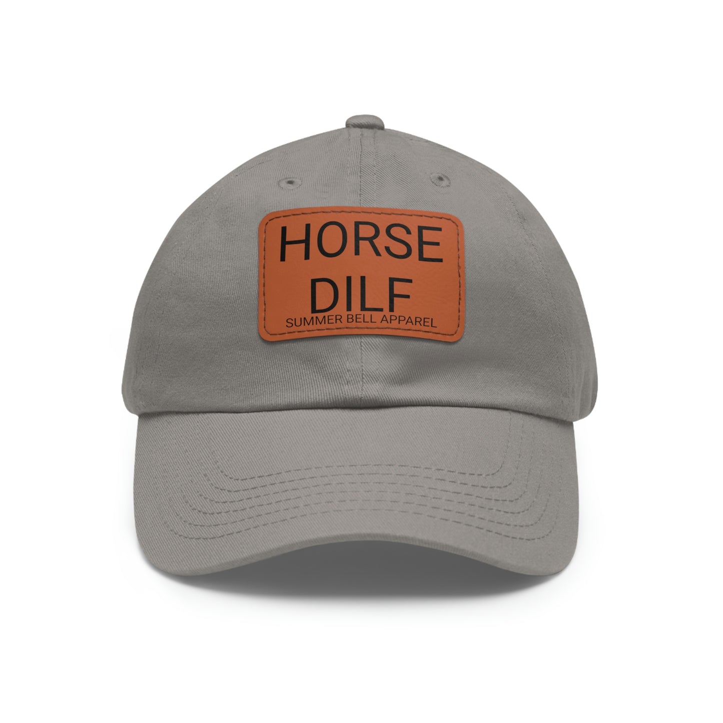 HORSE DILF Hat with Leather Patch