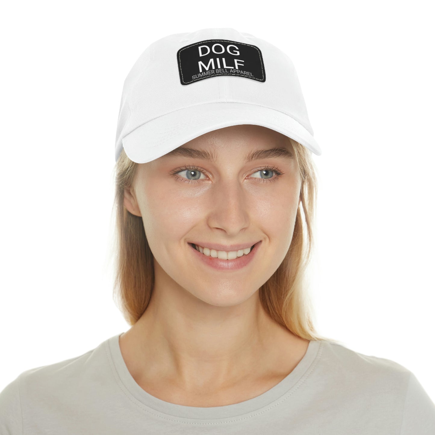 DOG MILF Hat with Leather Patch