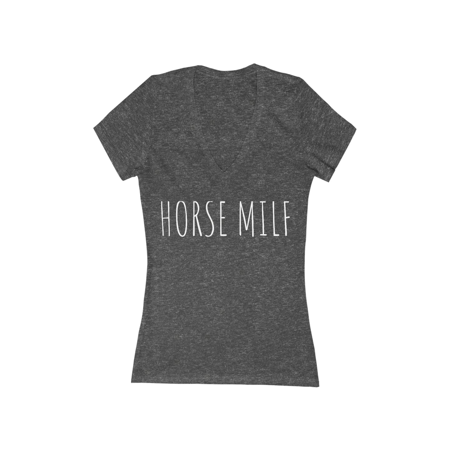 Horse MILF Deep V-Neck Tee